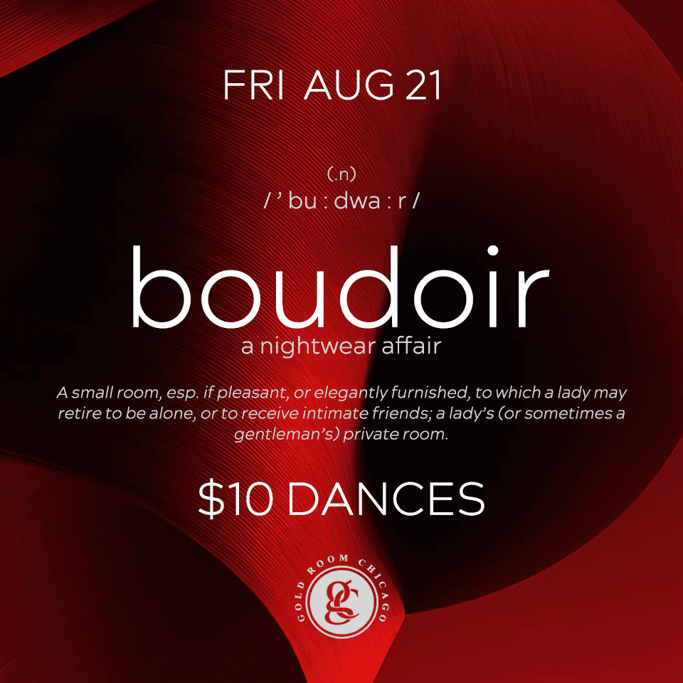 Boudoir 8.21 at The Gold Room Chicago