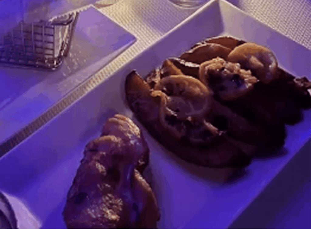 Delicious food items served at The Gold Room Chicago, the premier strip club and entertainment venue.